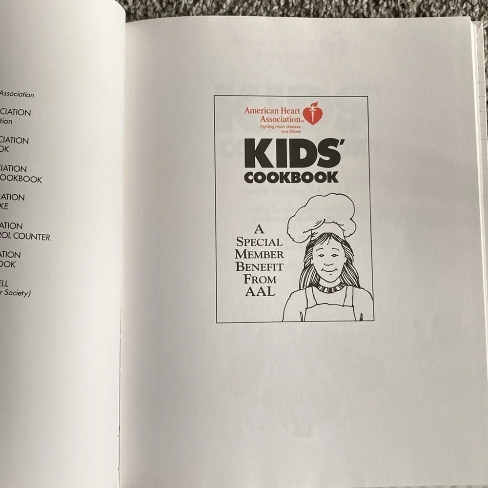Kid’s Cookbook by American Heart Association Hardcover 1993